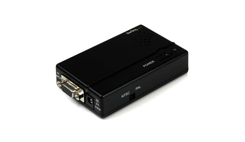 StarTech.com High Resolution VGA to Composite (RCA) or S-Video Converter - PC to TV