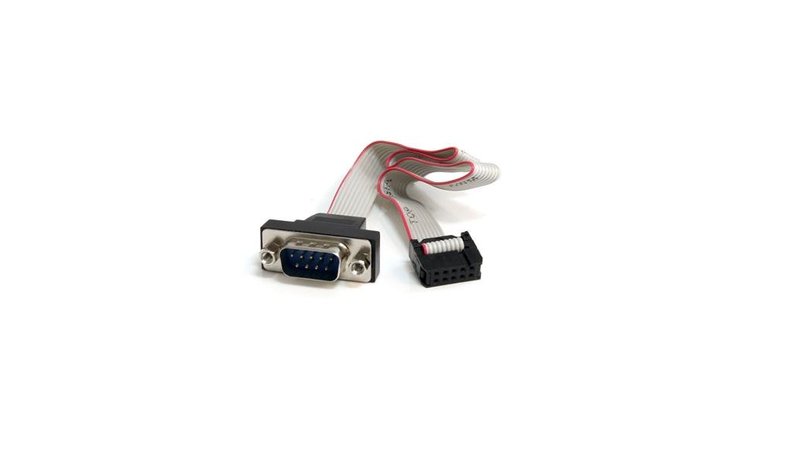 StarTech.com 16in 9 Pin Serial Male to 10 Pin Motherboard Header Panel Mount Cable