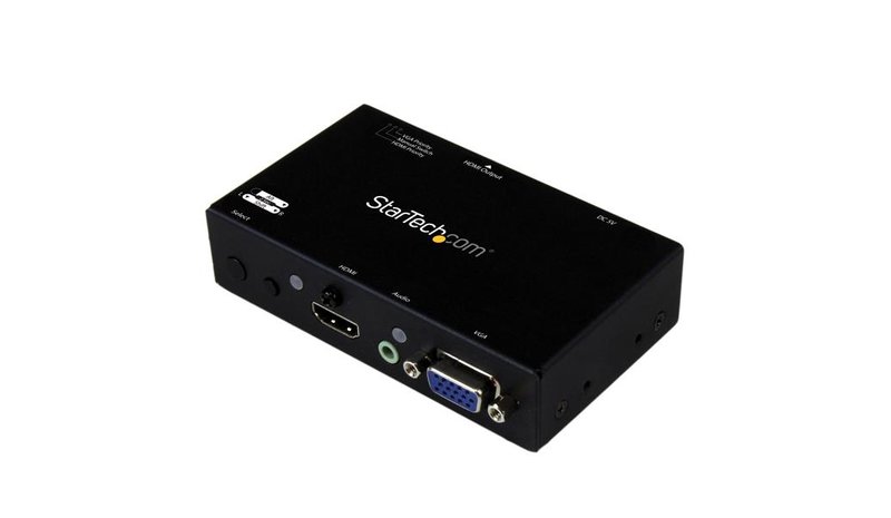 StarTech.com 2x1 HDMI + VGA to HDMI Converter Switch w/ Automatic and Priority Switching – 1080p
