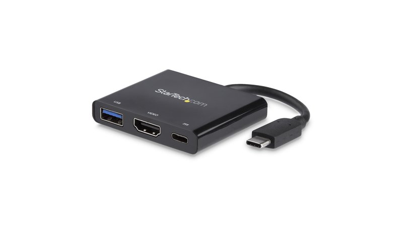 StarTech.com USB-C Multiport Adapter with HDMI - USB 3.0 Port - 60W PD - Black