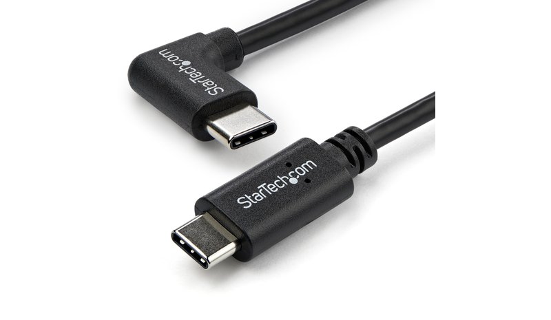 StarTech.com Right-Angle USB-C Cable - M/M - 1 m (3 ft.) - USB 2.0