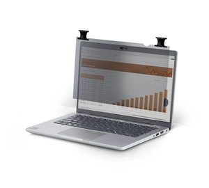 StarTech.com 13.3-inch 16:9 Bright Privacy Screen Filter with Touch, Flip-Over, 75% Light Transmittance, Anti-Glare Privacy Filter, +/- 30 Deg. View Angle