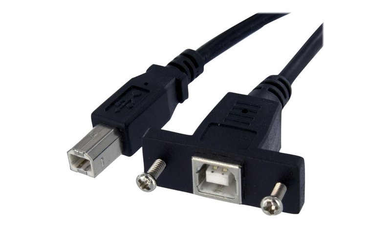 StarTech.com 1 ft Panel Mount USB Cable B to B - F/M