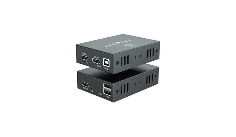 LevelOne HVE-8111 AV extender AV transmitter & receiver Black