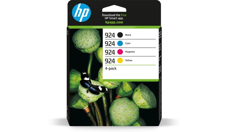 HP 924 CMYK Original Ink Cartridge 4-Pack