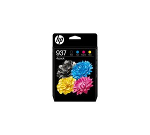 HP 937 CMYK Original Ink Cartridge 4-Pack