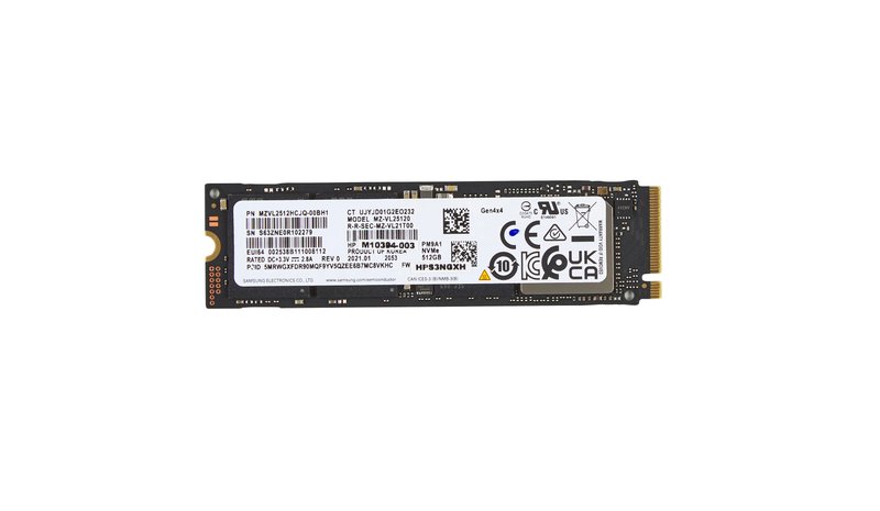 HP 512GB PCIe-4x4 NVMe Solid State Drive