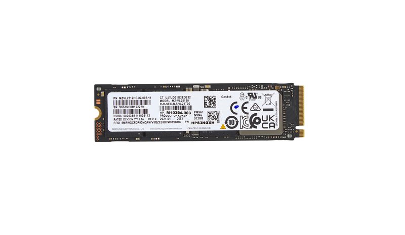 HP 512GB PCIe-4x4 NVMe Solid State Drive