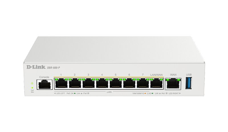 D-Link DBR-600-P/E, kytkin