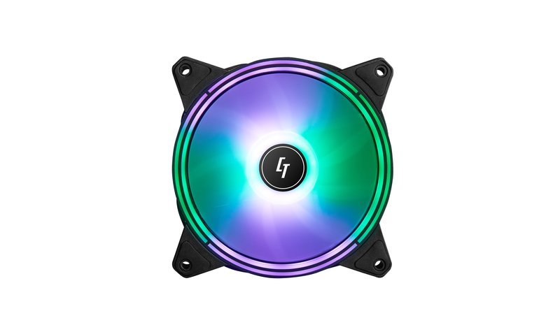 Chieftec NF-1225RGB computer cooling system Computer case Fan 12 cm Black 1 pc(s)