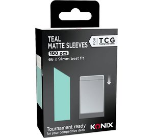 Konix Teal Matte Sleeve 100 pieces