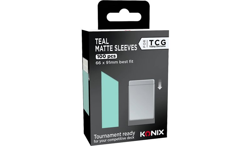 Konix Teal Matte Sleeve 100 pieces