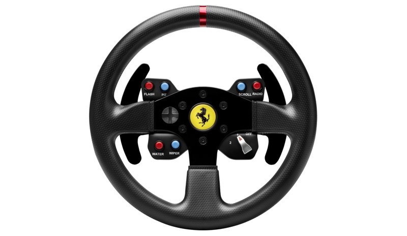 Thrustmaster Ferrari 458 Challenge Wheel Add-On Black USB 2.0 Steering wheel PC, Playstation 3