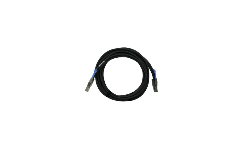 QNAP CAB-SAS30M-8644 Serial Attached SCSI (SAS) cable 3 m Black, Metallic