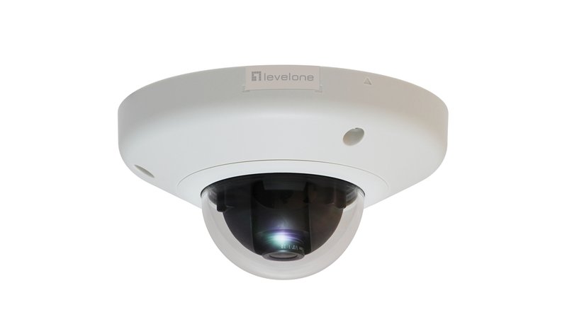 LevelOne HUBBLE Fixed Dome IP Network Camera, 3-Megapixel, 802.3af PoE, Vandalproof