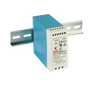 LevelOne 48V DC Industrial Power Supply, 48V DC, 40W, DIN-Rail