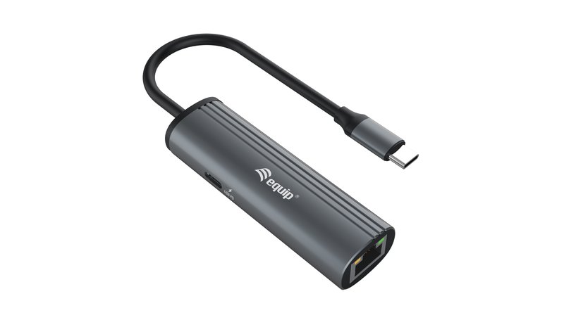 Equip USB-C to RJ45 Gigabit Network + PD Adapter