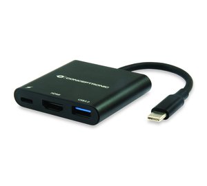Conceptronic DONN01B laptop dock/port replicator USB 3.2 Gen 1 (3.1 Gen 1) Type-C Black