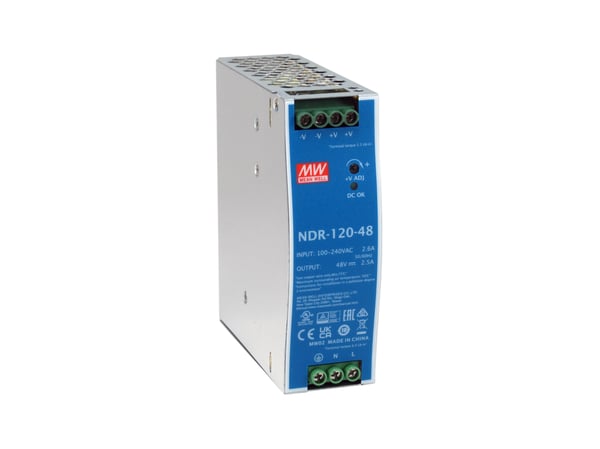 LevelOne 48V DC Industrial Power Supply, 120W, DIN-Rail,-20 ~ +70 ?