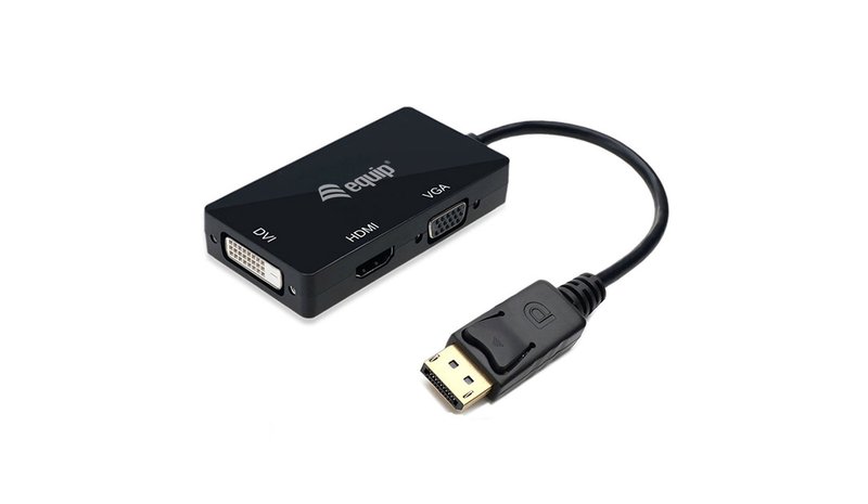 Equip DisplayPort to VGA / HDMI / DVI Adapter