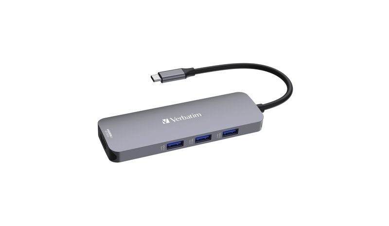 Verbatim CMH-08 USB Type-C 5000 Mbit/s Silver
