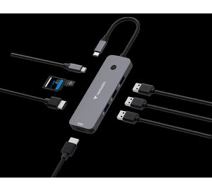 Verbatim CMH-08 USB Type-C 5000 Mbit/s Silver