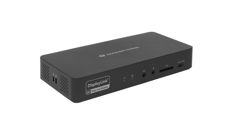 Conceptronic DONN31B 17-in-1 DisplayLink Docking Station USB 3.2 Gen 2