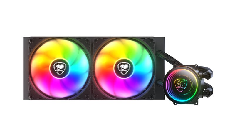 COUGAR CPU Water Cooling, Poseidon Elite 240, ARGB, Black
