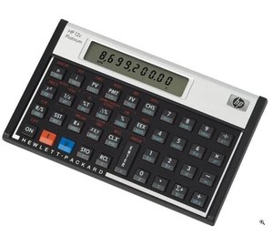 HP 12c calculator Desktop Financial Aluminium, Black