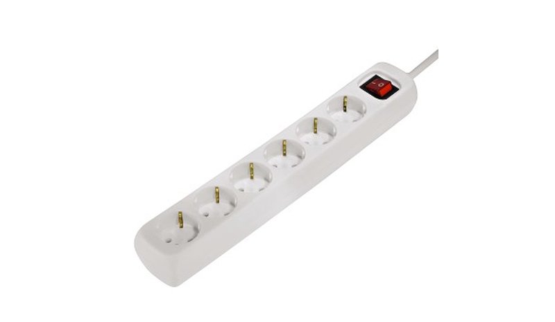 Hama 00121915 surge protector White 6 AC outlet(s) 230 V 3 m