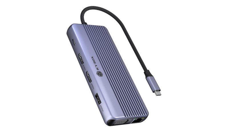 ICY BOX IB-DK4062-CPD Wired USB 3.2 Gen 1 (3.1 Gen 1) Type-C Anthracite