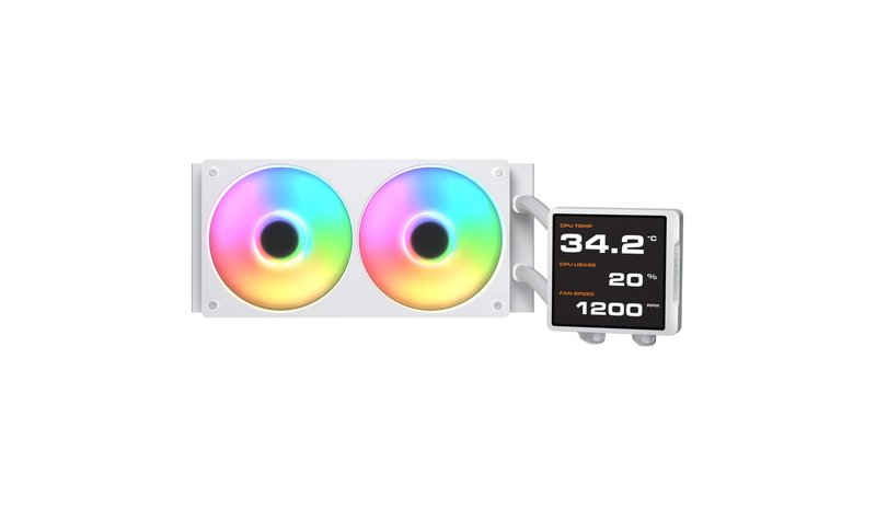 COUGAR CPU Water Cooling Poseidon Vistek Pro 240, ARGB, White