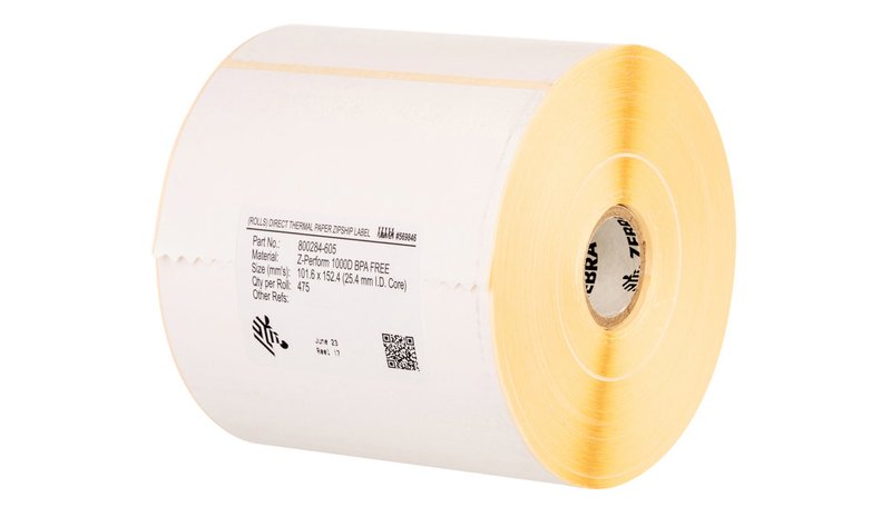 Zebra Z-Perform 1000T White Self-adhesive printer label