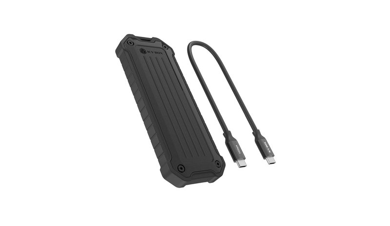 ICY BOX M.2 NVMe/SATA SSD Enclosure Shock and dust proof
