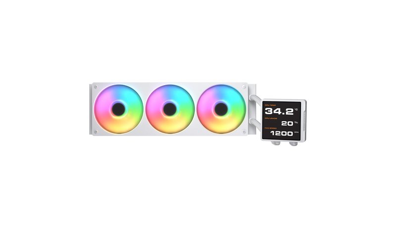 COUGAR CPU Water Cooling Poseidon Vistek Pro 360, ARGB, White