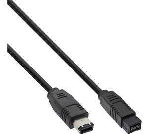 InLine FireWire 400 to 800 1394 Cable 6 / 9 Pin male 5m