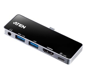 ATEN USB-C Travel Dock with Power Pass-Through