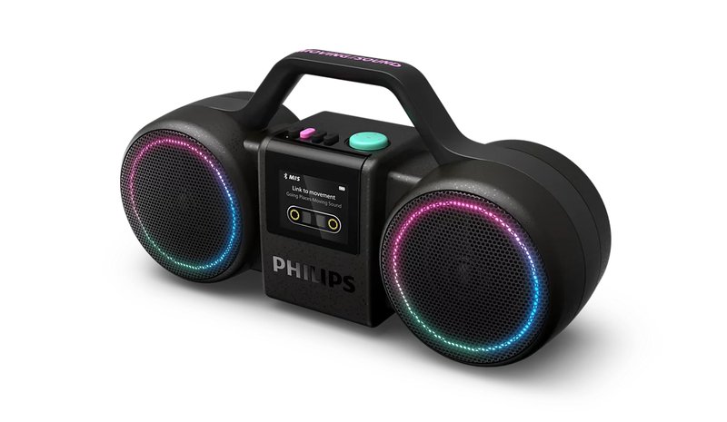 Philips The Roller Stereo portable speaker Black 60 W