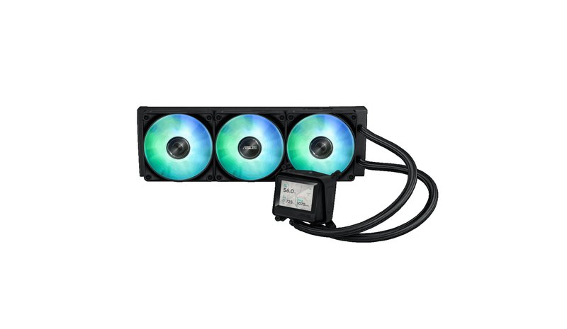 ASUS MAX GAMING LC 360 ARGB LCD Processor All-in-one liquid cooler 12 cm Black