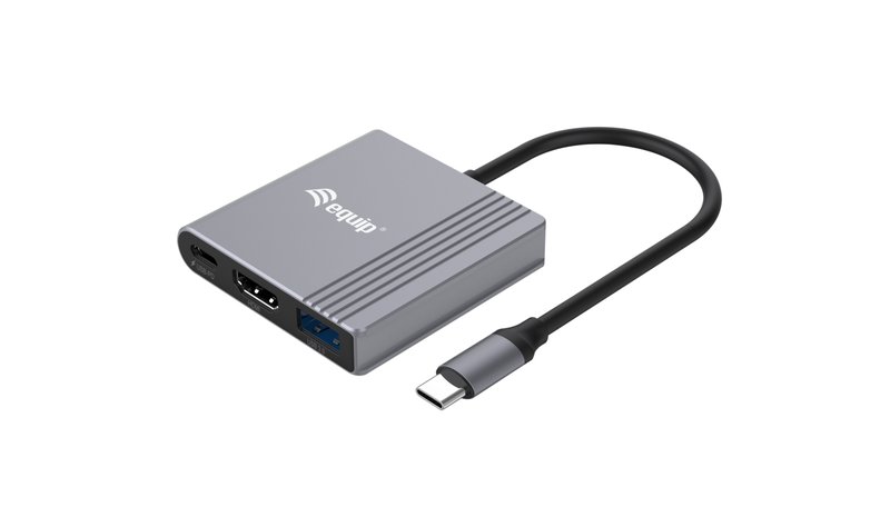 Equip 3 in 1 USB-C to HDMI / USB-A / USB PD Adapter