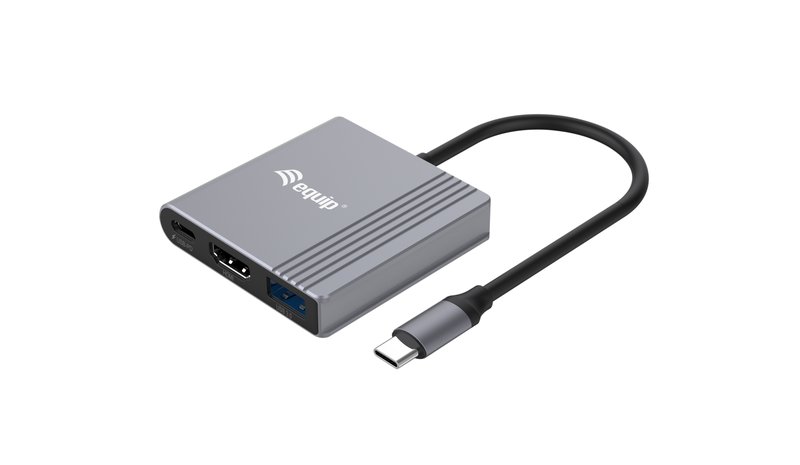 Equip 3 in 1 USB-C to HDMI / USB-A / USB PD Adapter