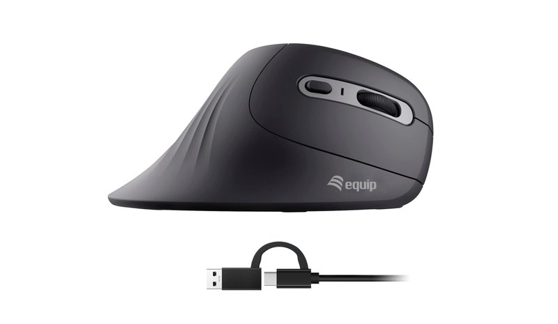 Equip 245119 mouse Universal Right-hand USB Type-A + USB Type-C Optical 7200 DPI