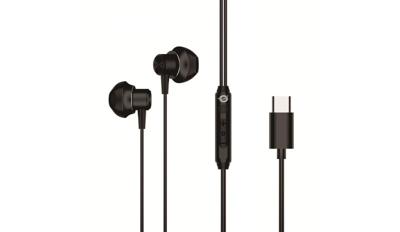 Conceptronic BRENDAN04B USB-C Ergomomic Earbud Headset