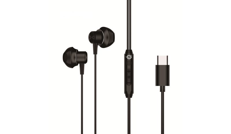 Conceptronic BRENDAN04B USB-C Ergomomic Earbud Headset