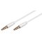 Microconnect AUDLL05W audio cable 0.5 m 3.5mm White – kuva 1