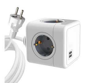 Microconnect MC-CUBE015USB power extension 1.5 m 4 AC outlet(s) Indoor White