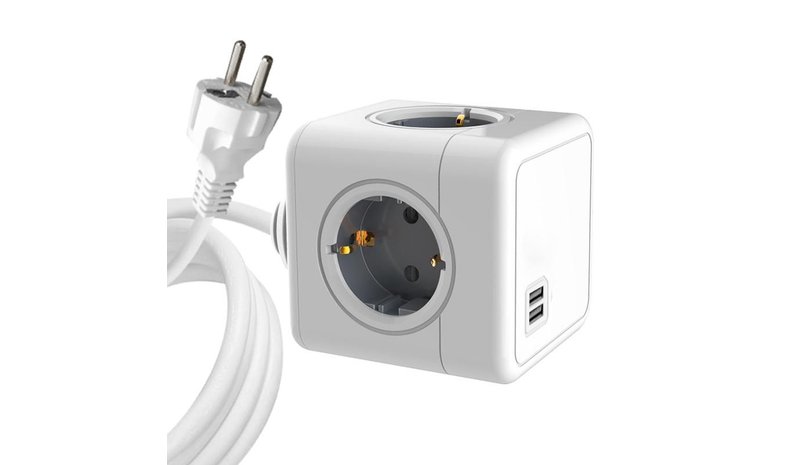 Microconnect MC-CUBE015USB power extension 1.5 m 4 AC outlet(s) Indoor White