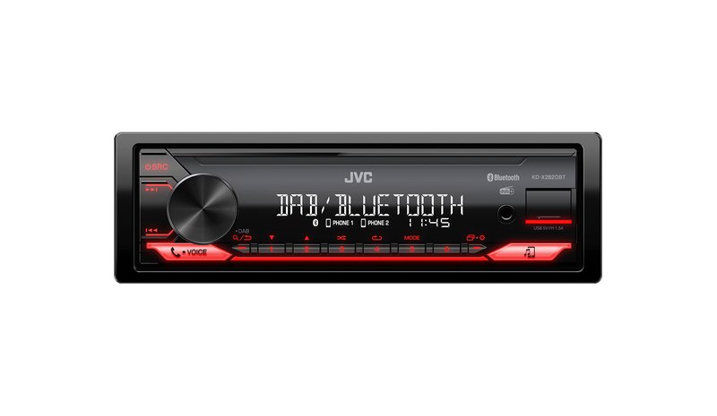 JVC KD-X282DBT car media receiver Black 200 W Bluetooth
