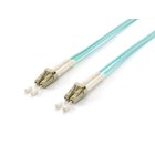 Equip LC/LC Fiber Optic Patch Cable, OM3, 1.5m