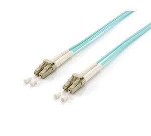Equip LC/LC Fiber Optic Patch Cable, OM3, 1.5m